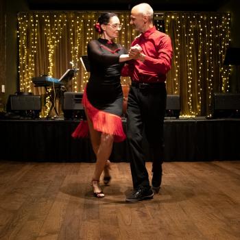 Fuad Elhage and Stephanie Lynn performing at Milonga Tropical Fall 2021