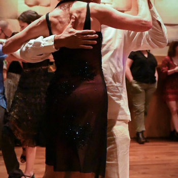 Tango students dancing